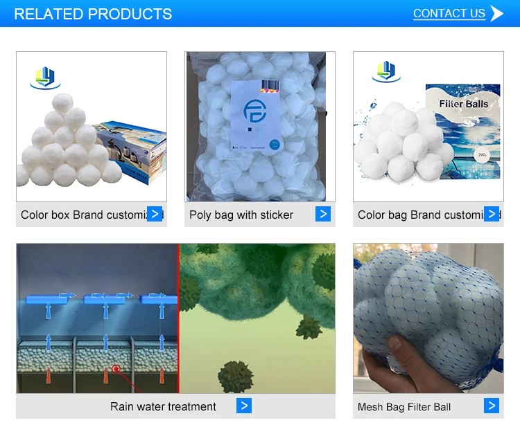 High Temperature Resistance Fiber Ball Filter Media Bio Balls Filter Media Factory Direct Sale Fiber Ball Price
