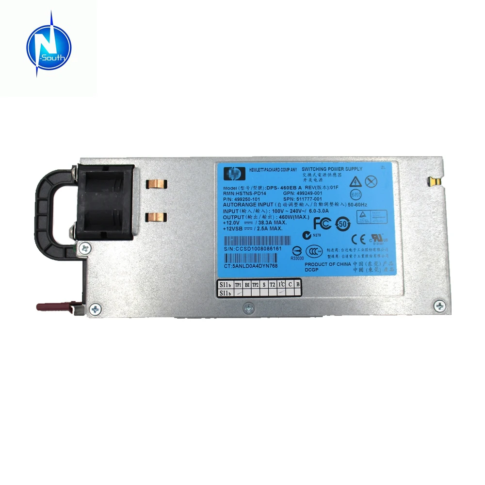 HP DL380P G8 460W Hot-Plug Power Supply 511777-001 499249-001 499250-101