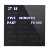 New Style Decorative White Sleek 5 Minutes Text Display Wall Clock LED Word Clock