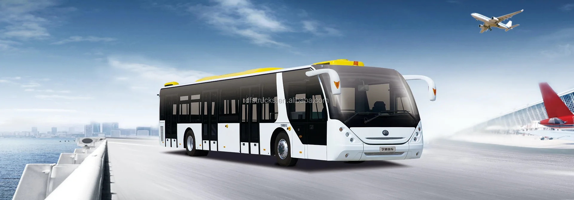 transmission 14m 6 doors low entrance step airport shuttle bus