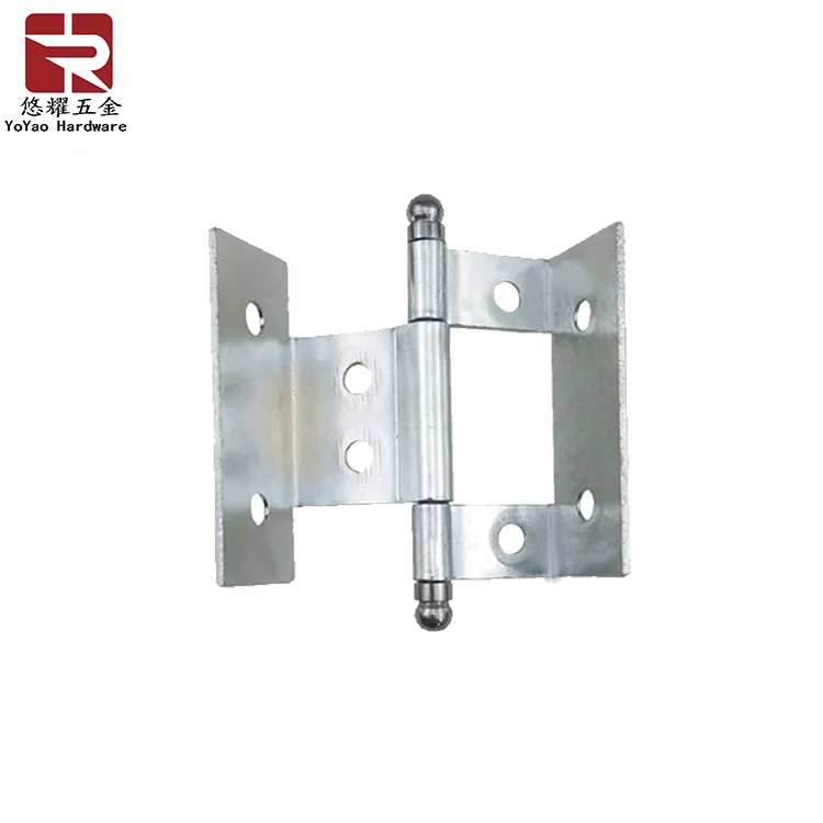 Wholesales Finial Hinge Chromed Plating Cranked Flush Hinge For