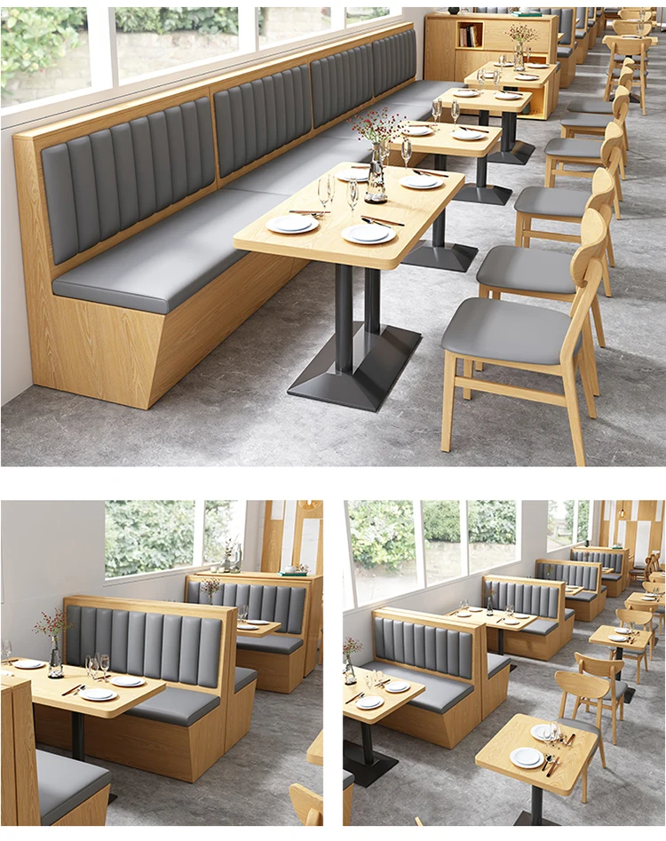 Luxurious Hotel Restaurant Sofa Booths Wood Modern Eco-friendly 4 ...