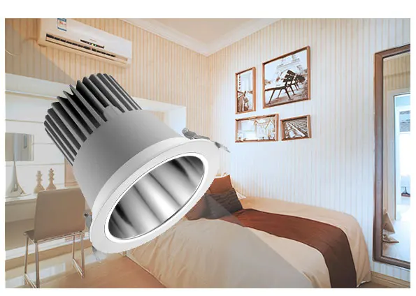 Commercial Good Quality Direct Illumination Protected Against Water Indoor Round Anti Glare Down Light