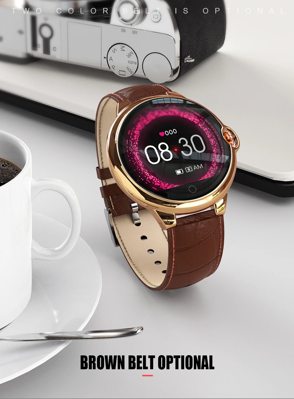 p67 waterproof business luxury watch heart rate monitor blood