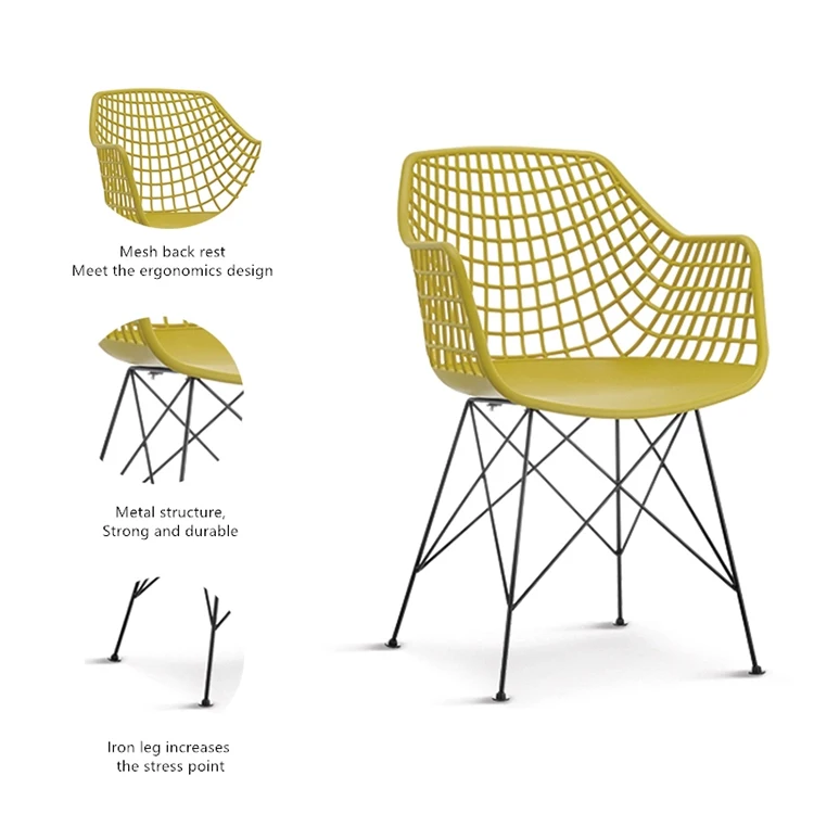 cheap new model modern outdoor used small weight dinning pp dining plastic chair