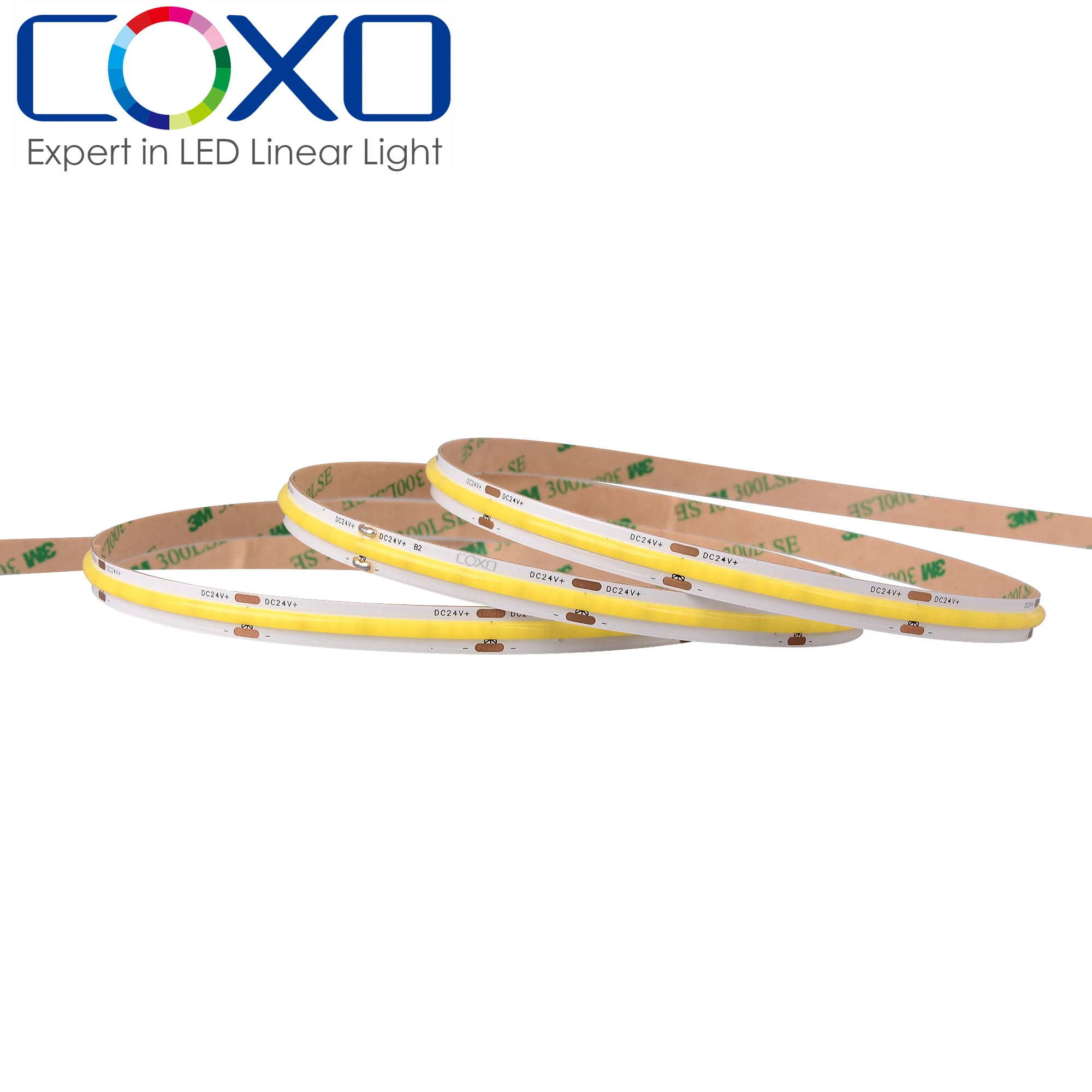 COB led Strip 384led  IP67 waterproof 12v 24v flexible led strip cob light for home