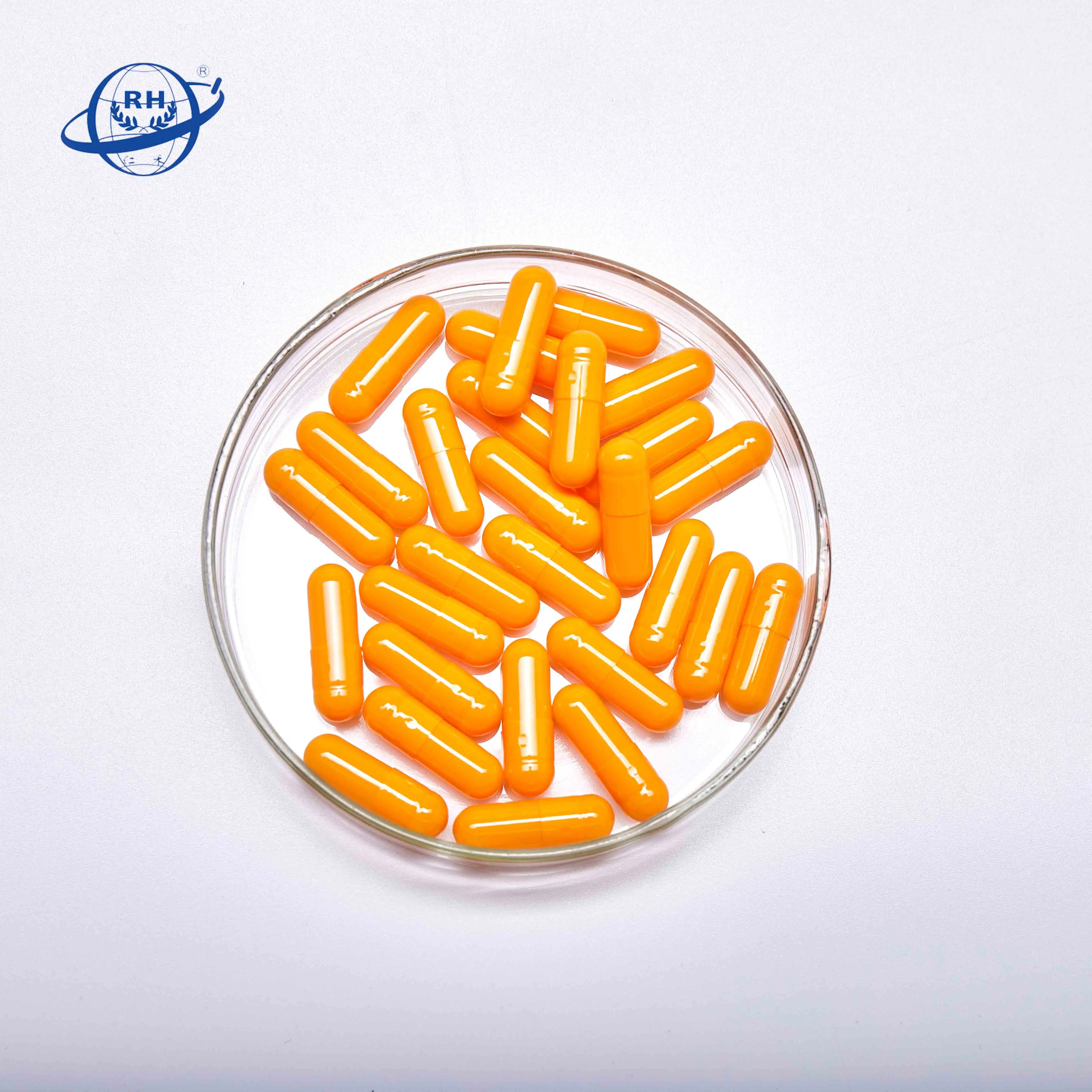 High Quality All Orange Empty/gelatin Capsule Size 4 For Coffee And Spa