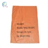 printing logo 100kg 50kg 25kg orange color sack bopp big bean bag for packing flour rice maize sand garbage