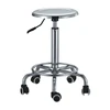 stainless steel lifting round dentist doctor stool,portable hospital dental stool doctor examination chair bed with wheel