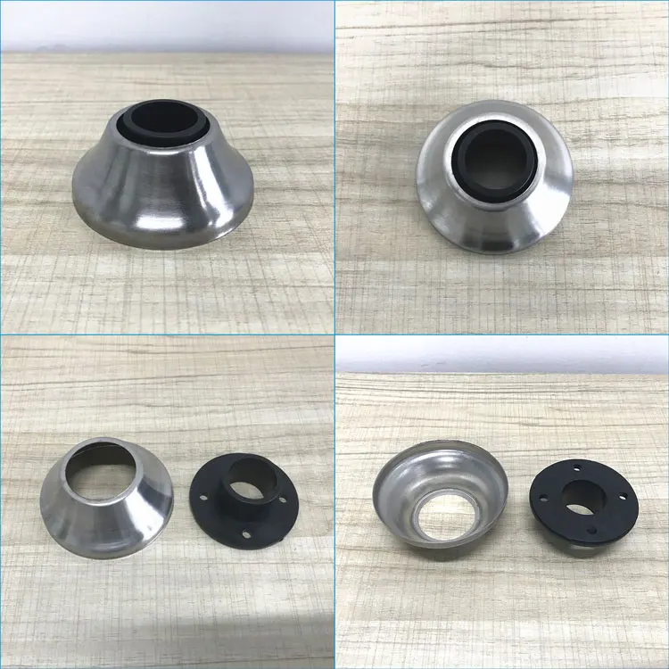Hot Selling 304 Stainless Steel Toilet Cubicle Partition Flange