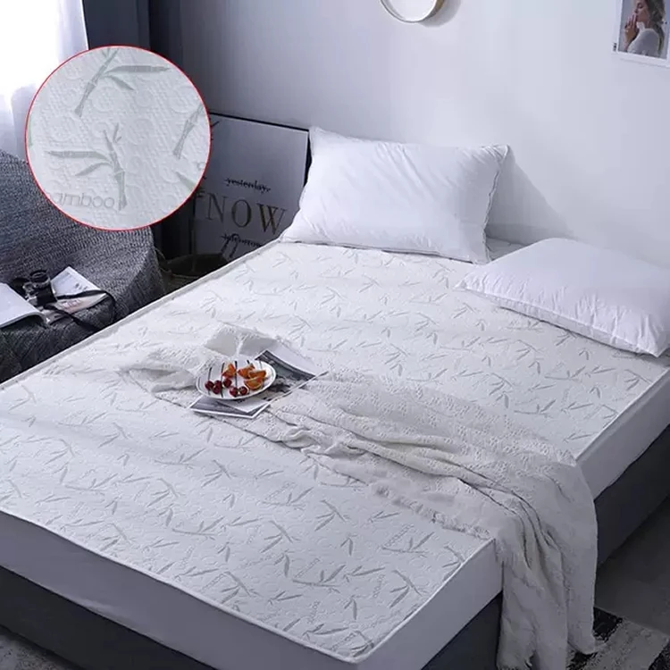 Eco Friendly Mattress Covers Water Proof Nonskip Breathable Bamboo