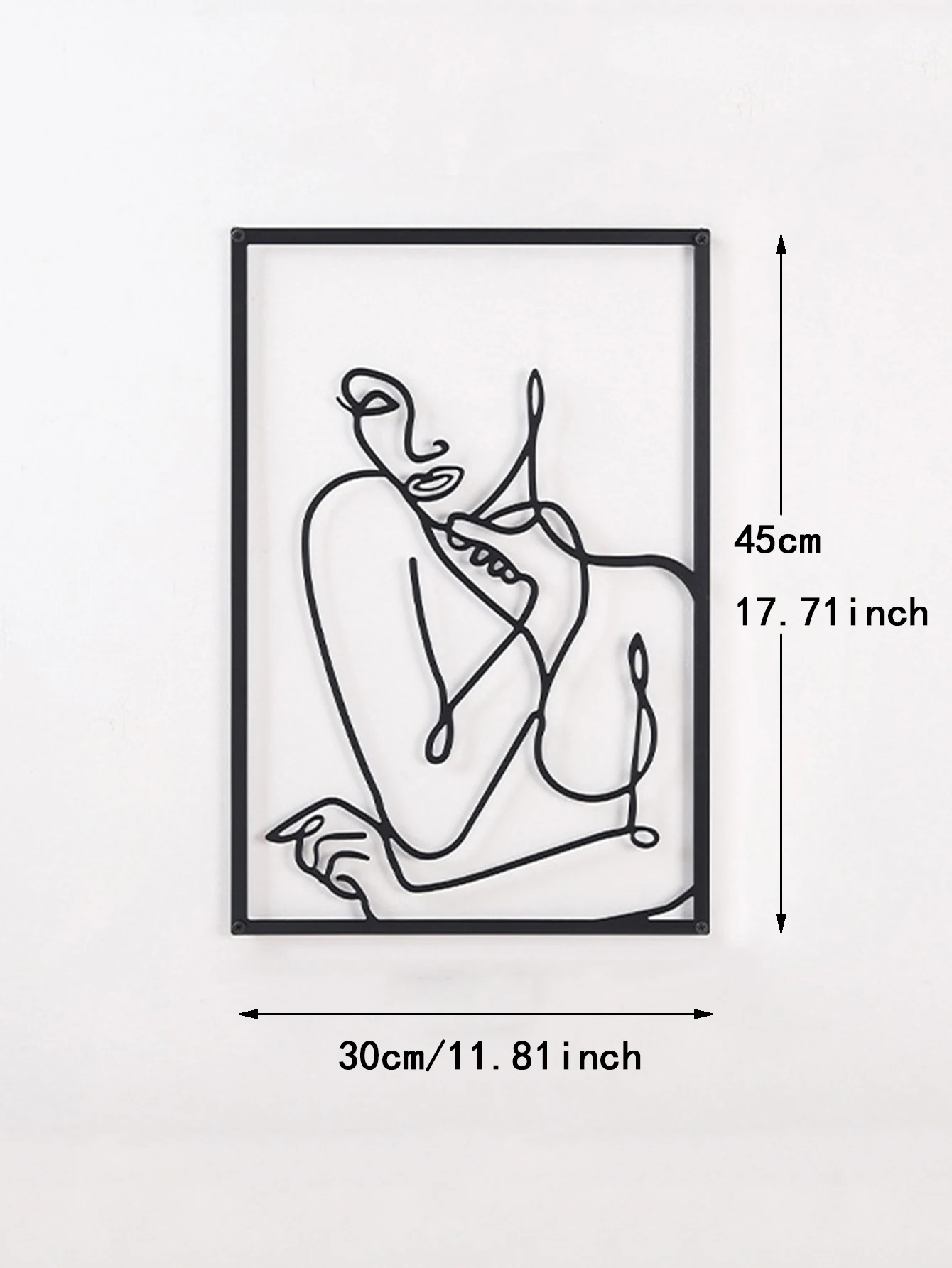 Hot Sale New Female Line Silhouette Back Or Gold Wall Art Line Drawing