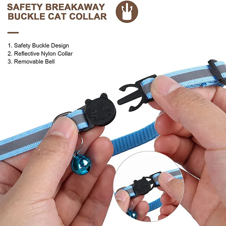 Amazon Hot Selling Airtag Cat Collar With Bell And Safety Buckle