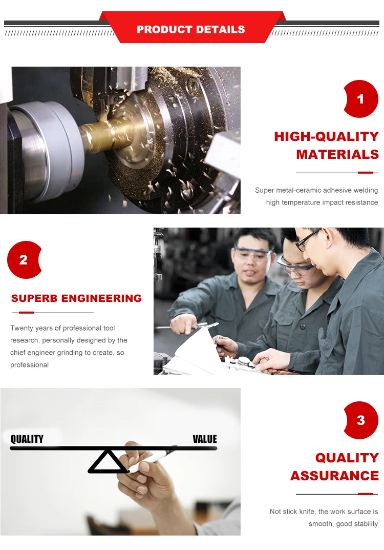 Professional Products DCGW11T308  PCD Insert Turning Cutting Tools Funik Solid cbn Inserts