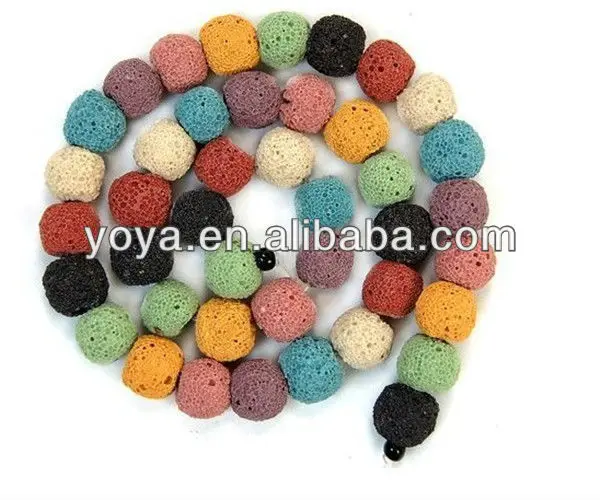 LB1001 Mix Color Lava Beads,Lava Rock Beads,lava stone beads.jpg