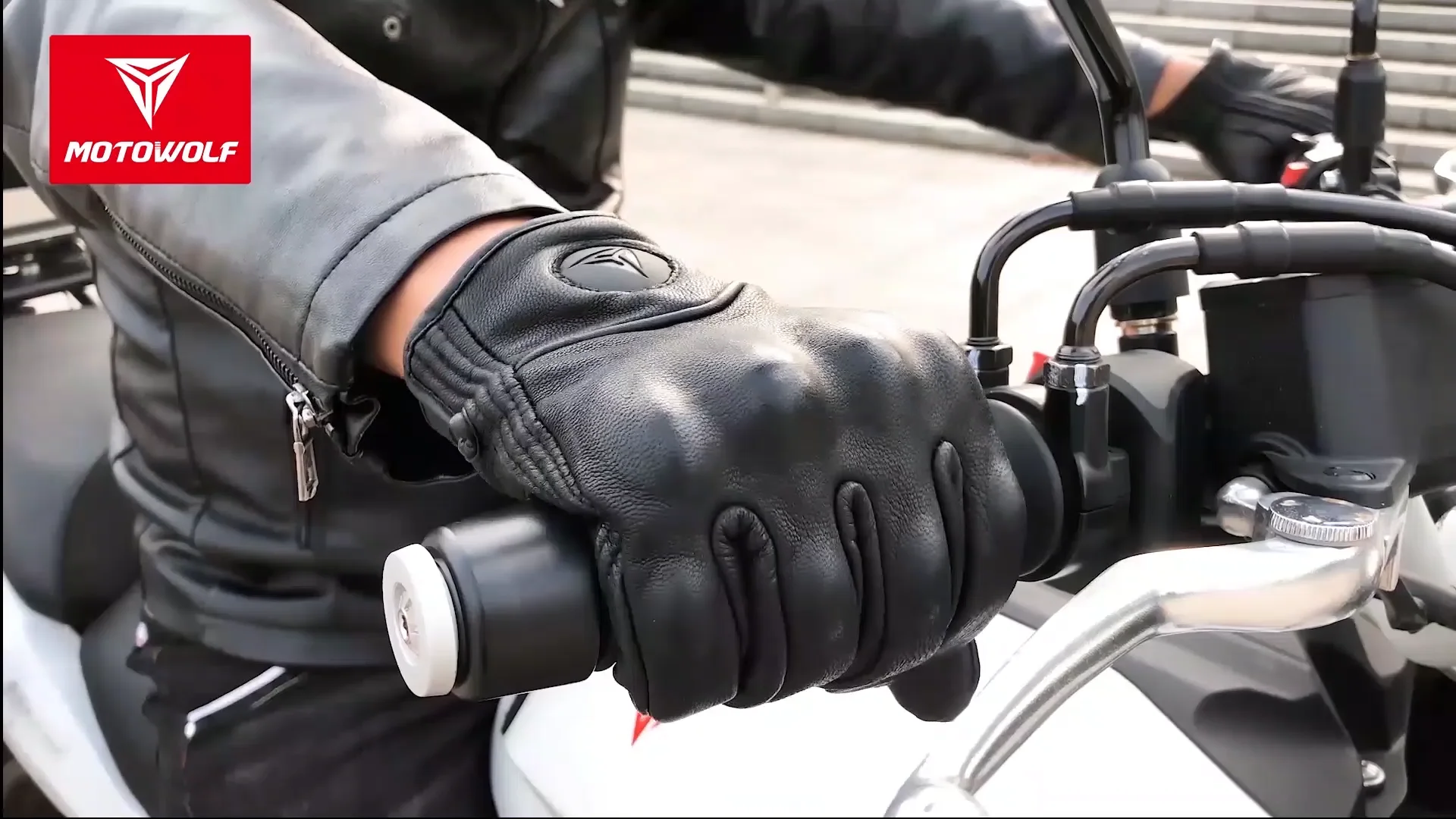 Motowolf Touchscreen Leather Motorbike Sporting Safety Gloves Anti Fall Motorcycle Gloves