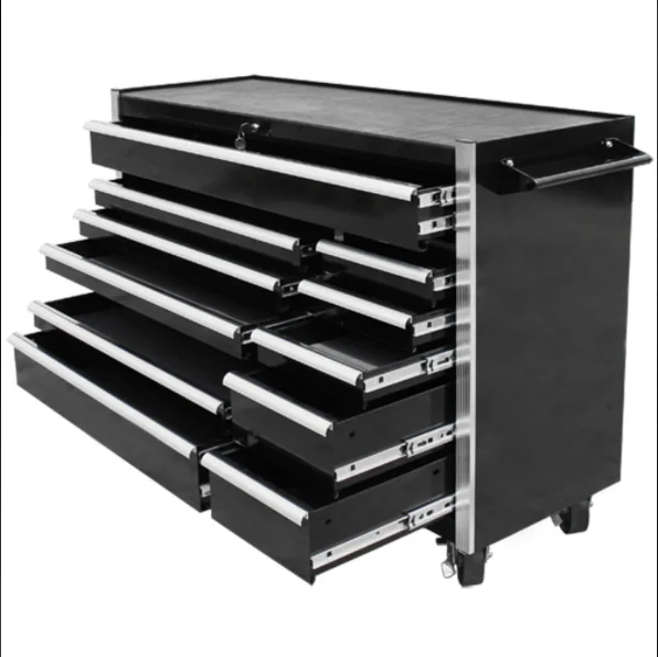 Heavy Duty Mechanical Storage Garage Metal 12 Drawer Roller Tool Cabinet Trolley factory