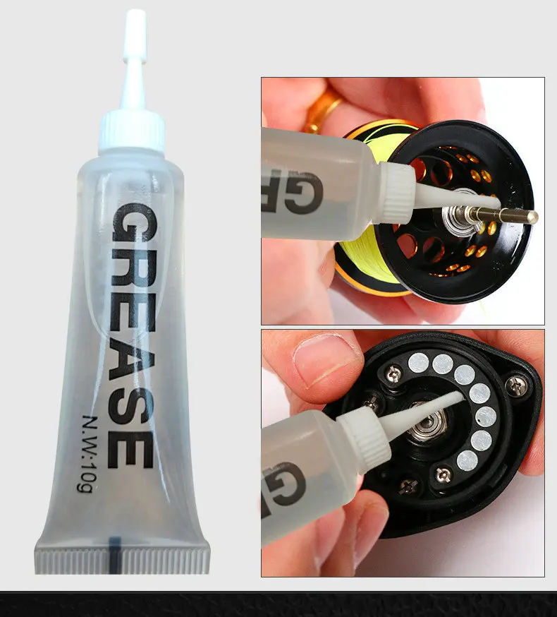 Fishing Reel Metal Bearing Oil Grease Maintenance Supplies Fishing Reel ...