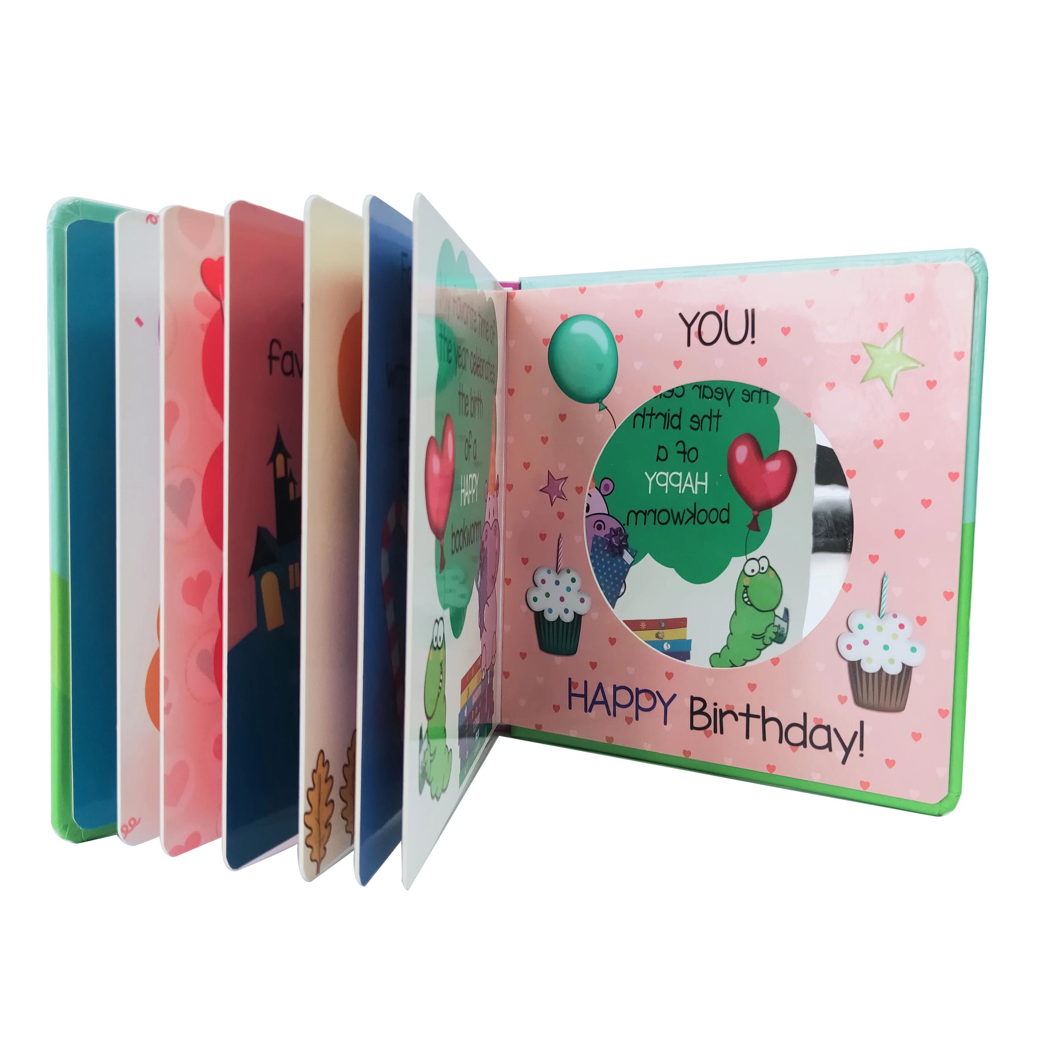 Custom Printing Thick Paper Recordable Hardcover English Story Children