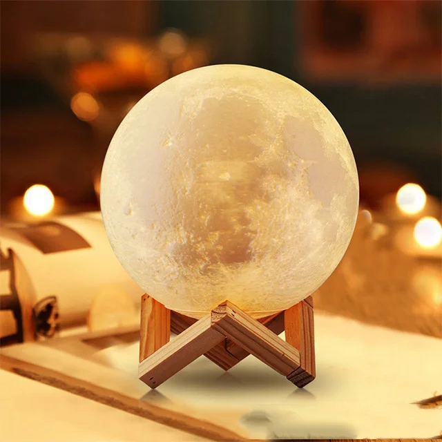 Custom Led night light 3d moon lamp for kids birthday gift promotional gifts home decoration