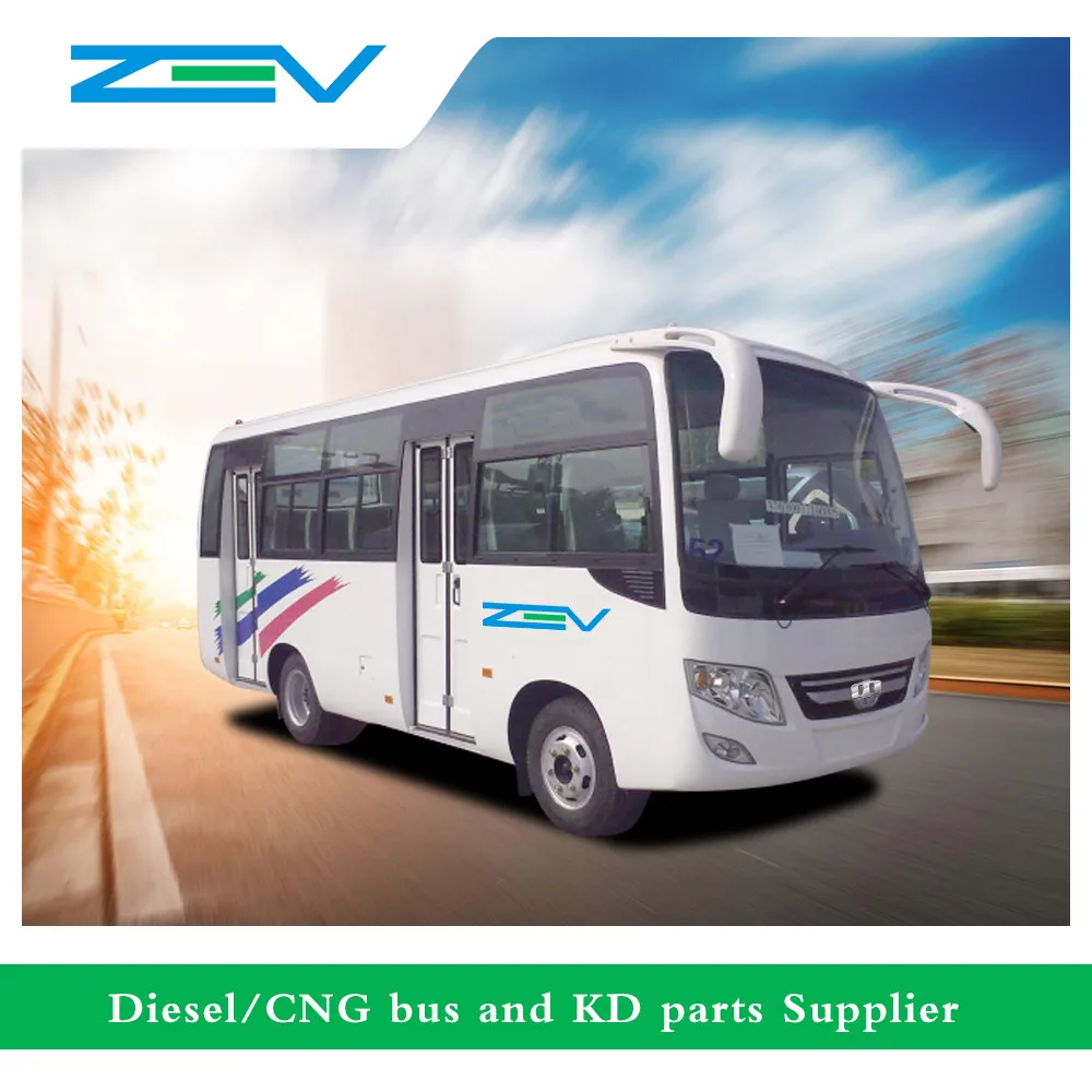 
6meters used diesel engine mini bus stocked bus for sale 