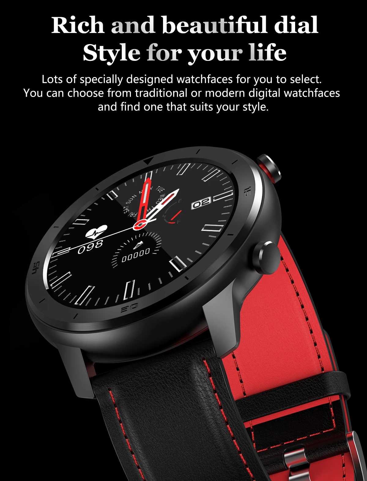 heart rate steps bt dial smartwatch