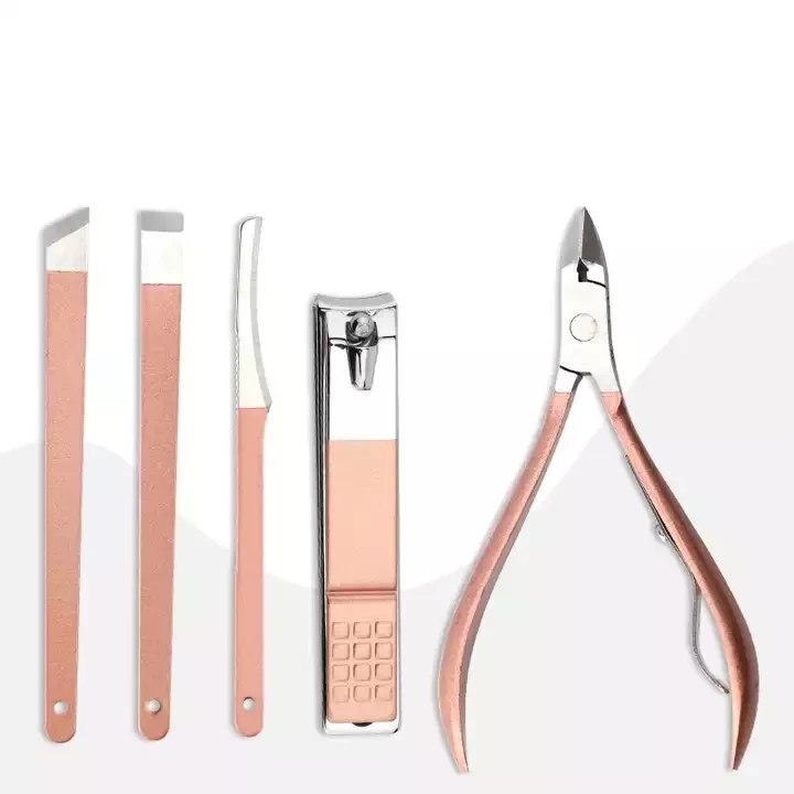 product hot popular professional stainless steel manicure set nail clippers pedicure tool kit 18 pieces for girl-5