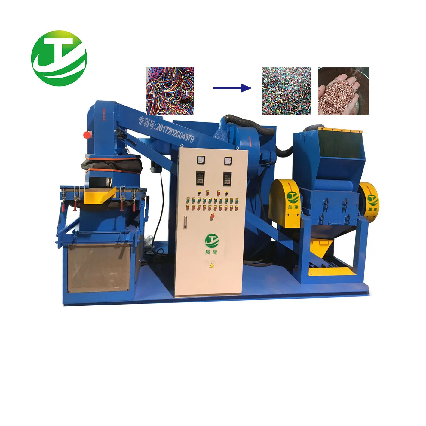
Cheap Dry Separation Scrap Wire Granulator for sale 