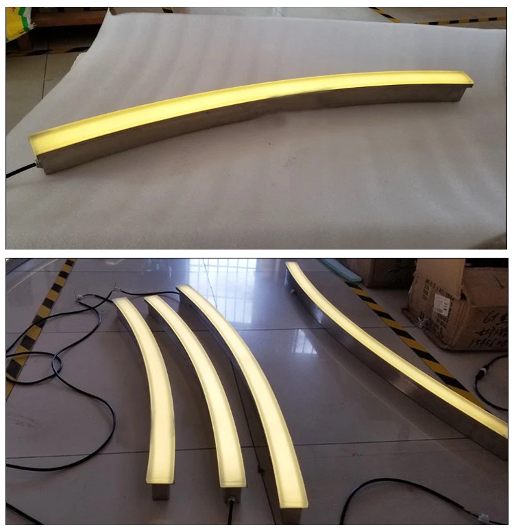 product diy rgb led light floor tiles 1 meter white warm rectangular linear strip lamp waterproof 24v led dance stage landscape ip67-16