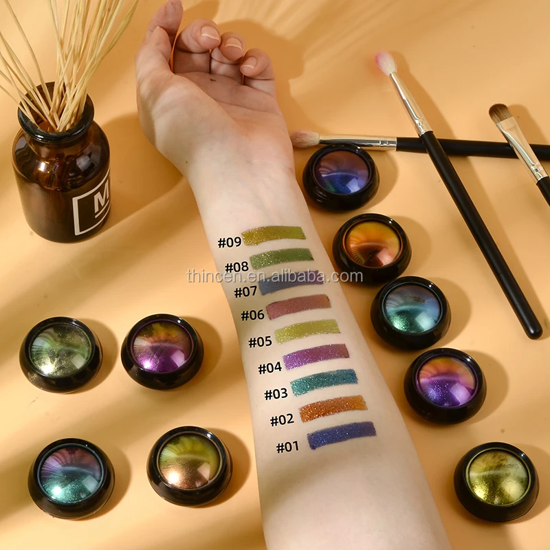 DC002r 9 Colors Eyeshadow Makeup Professional Cosmetics Private Label Duochrome Eyeshadow