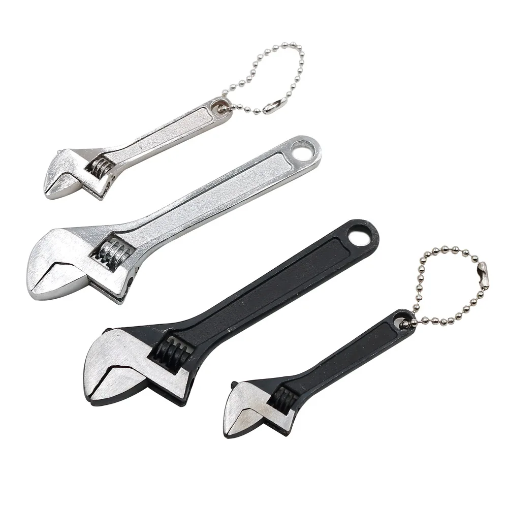 Mini Adjustable Wrench Mini Tool With Ring 2.5/4inch Universal Spanner