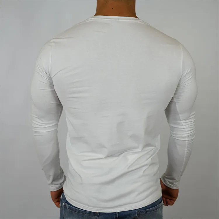 Hot Sale Wholesale Dri Fit Blank Long Sleeve Sports T Shirt Mens Muscle ...