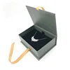 Luxury Custom Ring Necklace Jewellery Packaging Paper Gift Jewelry Box with ribbon