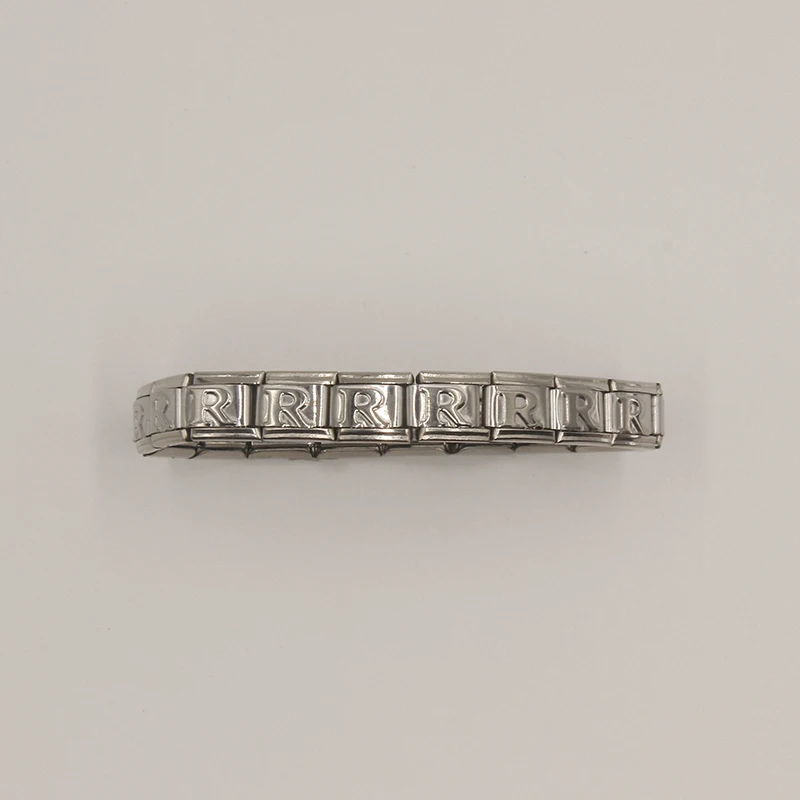 8 Maillons De Bracelet Style Italien En Acier Inoxydable Or - 9 Mm, Avec Anneau Fendu Pour DIY - 10