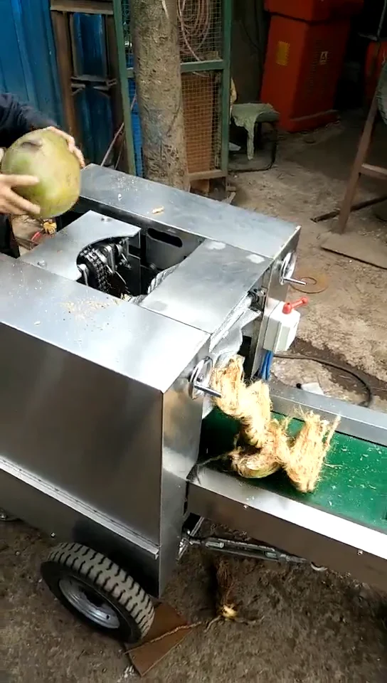 Automatic Coconut Peeling Shell Husking Machine Coconut Polishing
