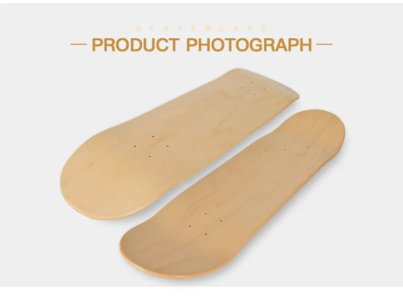 Professional Oem Pro Blank 7 Layers Canadian Maple Custom Skateboard