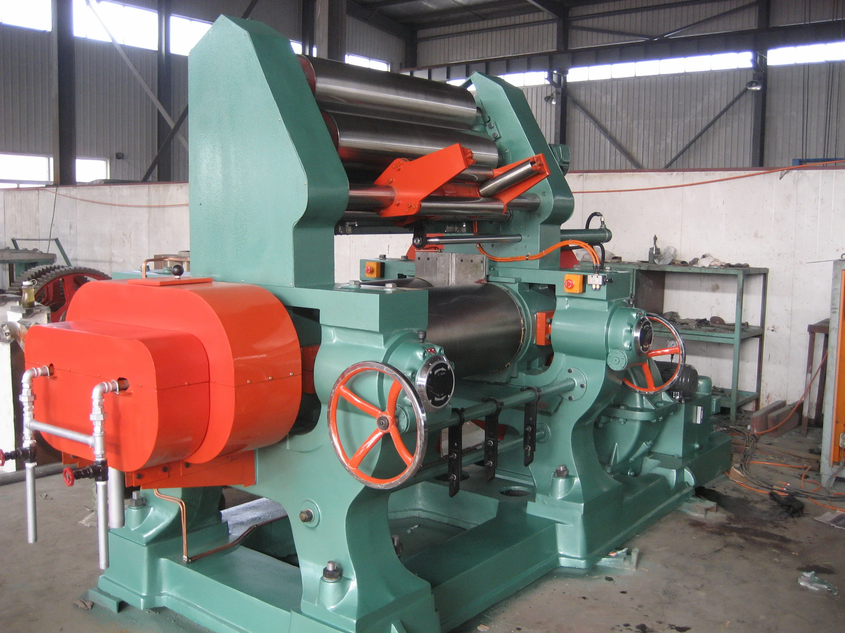 Automatic Plastic Roller Mixer Machine Xk-300 Two Roller Mixing Mill ...