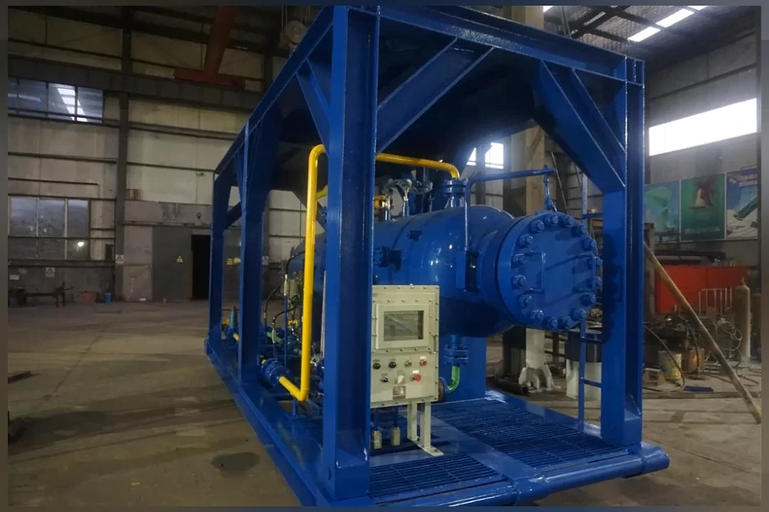 Skid Mounted Oil Gas Water Three Phase Separator / Well Test Three Phase Separator Buy Oil Gas