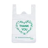 Excellent custom Bio Plastic Shopping bag Tote bag Plastic T-Shirt Bag