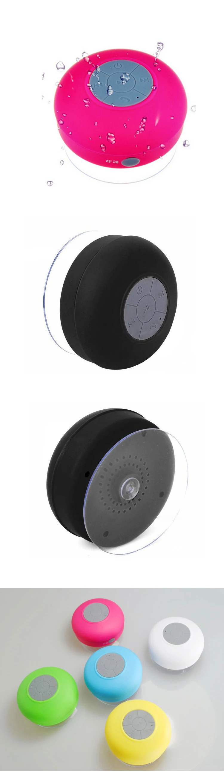 Wholesale price IPX4 waterproof sucker shower bluetooth speaker portable mobile phone wireless mini speaker - ANKUX.COM