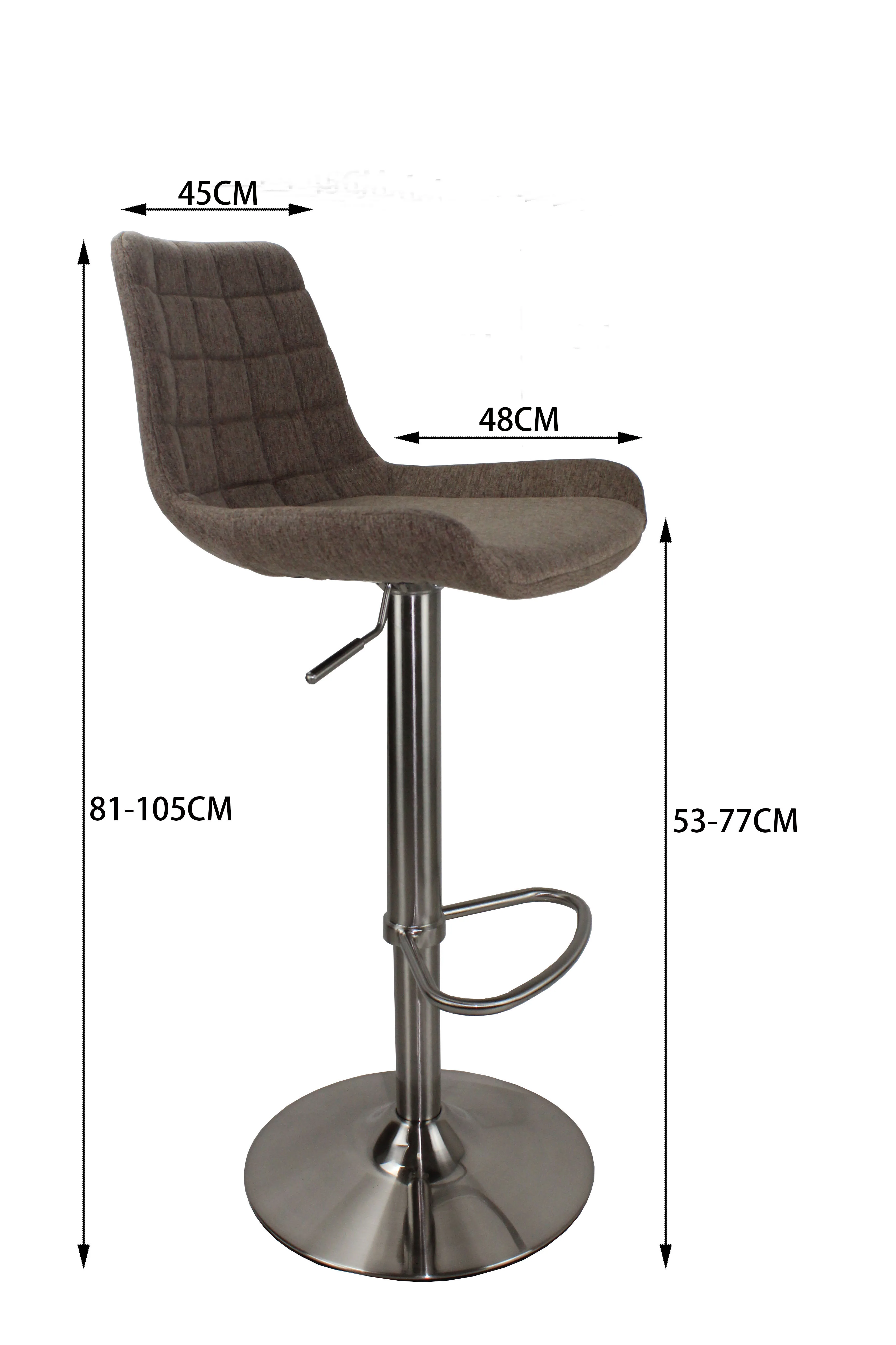 wholesale furniture fabric upholstered high-density foam bar stool chair