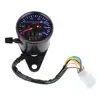LED Backlight 12 V Motorcycle Dual Odometer Speedometer Gauge Kit Cafe Racer