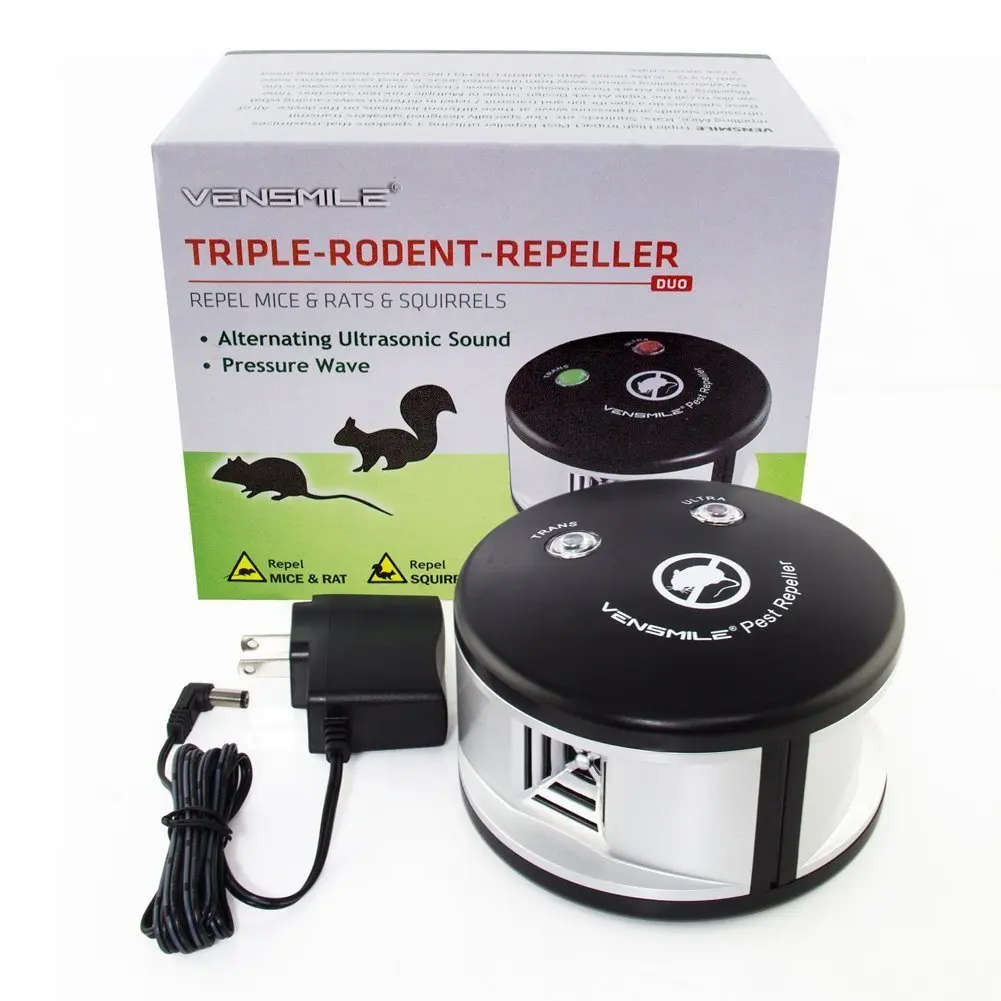 360degree Indoor Led Ultrasonic Squirrel Repeller Pressure Wave