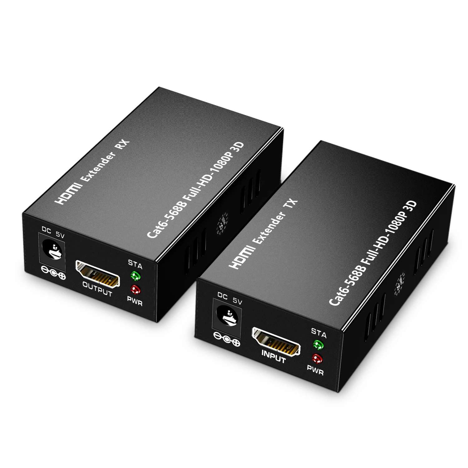 Hot Selling New Arrival 60M 3D 1080P 196ft HDMI Extender over single CAT5E/6  Converter HDMI to RJ45 Signal extender