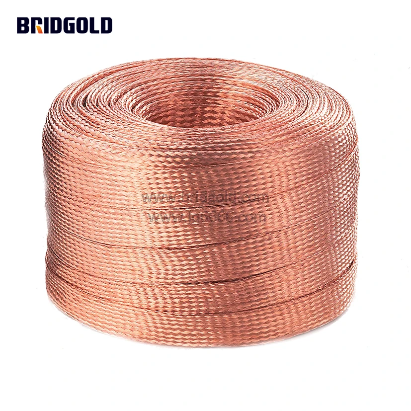 flat tinned copper braid 7/8 width 100 length,grounding coppe