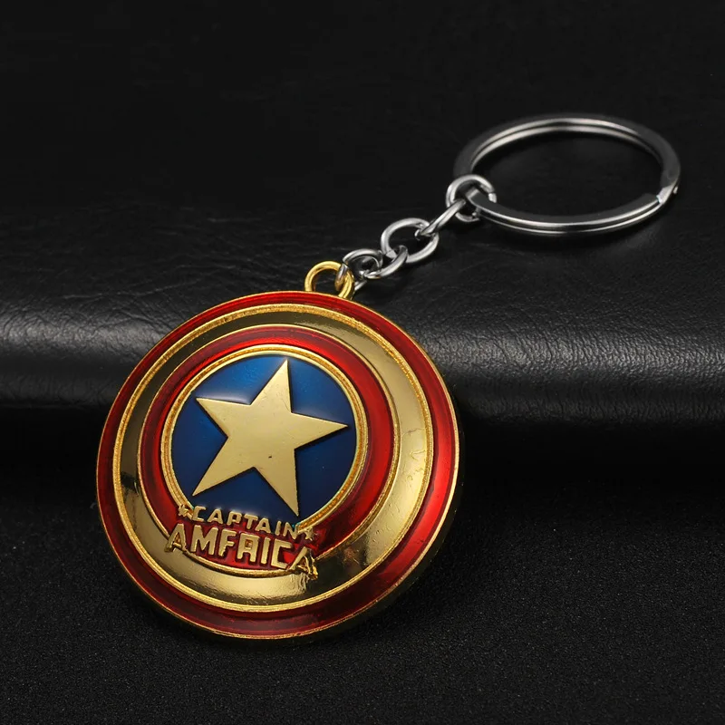 Details about   Marvel Avengers Endgame Captain America Damaged Shield Alloy Key Chains Keychain 
