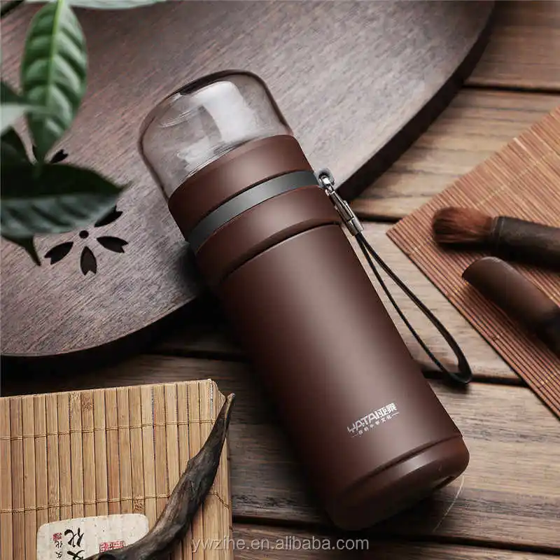 KAXIFEI Thermos Bottle Tea Filter With Tea Separation Strainer Infuser  Thermos Mug Vacuum Flask Bottle Business