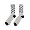 Low MOQ Special Design Black Logo Basketball White Socks Men Custom