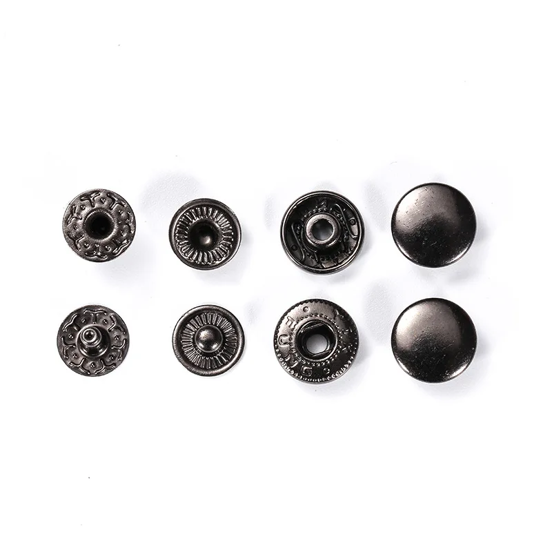 12mm Bronze Color Copper Press Snap Button For Clothing - Buy Snap ...