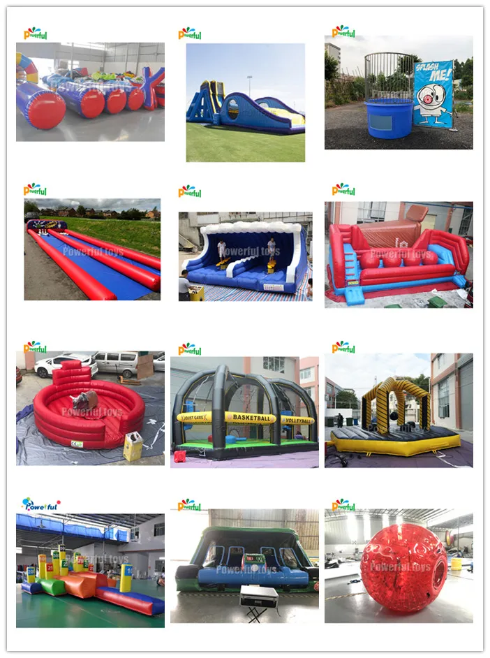 Outdoor interactive game inflatable blowing pins